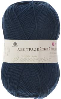 Пряжа для вязания Пехорка "Австралийский меринос", цвет: синий (571), 400 м, 100 г, 5 шт