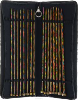 Набор прямых спиц KnitPro "Symfonie", 3,5-8 мм, 16 шт
