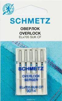 Иглы для бытовых швейных машин "Schmetz", для джерси, №90, 5 шт
