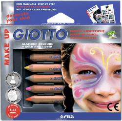 Giotto Make Up Набор карандашей для грима Matite Glamour 6 цветов