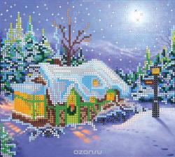 Схема для вышивки бисером на холсте Абрис Арт "Рождество", 20 x 18 см