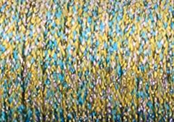 Нитки Kreinik "Very Fine", цвет: голубой, желтый (0045), №4, 11 м