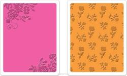Sizzix Папки для эмбоссирования "Border Blooms & Garden Roses". 659625