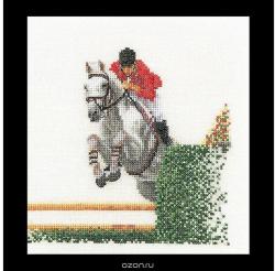 Набор для вышивания крестом Thea Gouverneur "Конкур", 16 х 17 см. 3090A
