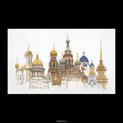 Набор для вышивания крестом Thea Gouverneur "Санкт-Петербург", 79 х 50 см. 430A