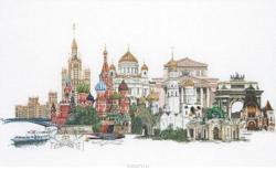 Набор для вышивания крестом Thea Gouverneur "Москва", 79 х 50 см. 510A