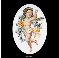 Набор для вышивания крестом Thea Gouverneur "Поэзия Херувимы", 25 х 36 см. 925A