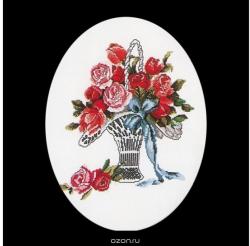 Набор для вышивания крестом Thea Gouverneur "Корзина Роз", 30 х 40 см. 926A