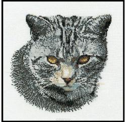 Набор для вышивания крестом Thea Gouverneur "Кипрский кот", 30 х 40 см. 932A