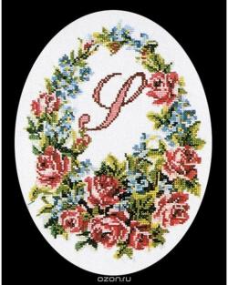 Набор для вышивания крестом Thea Gouverneur "Поэзия Письмо Rose", 22 х 27 см. 941