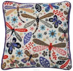 Набор для вышивания подушки Bothy Threads "Стрекоза", 35,5 x 35,5 см