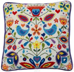 Набор для вышивания подушки Bothy Threads "Летняя мелодия", 35,5 x 35,5 см