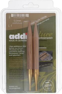 Спицы дополнительные Addi "Addi Click Nature", диаметр 12 мм, 2 шт