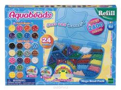 Aquabeads Большой набор ювелирных и жемчужных бусин Мега с палитрой