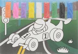 Genio Kids Набор для создания картины из песка Гоночная машинка