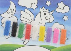 Genio Kids Набор для создания картины из песка Единорог