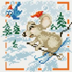 Алмазная мозаика "Рукоделие", на подрамнике, 20 х 20 см. AZM2020/D-004