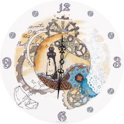 Набор для вышивания Panna "Механическое время", 31,5 x 31,5 см