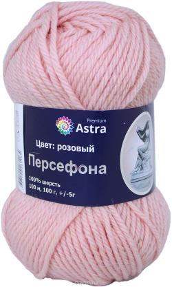 Пряжа для вязания Астра "Персефона", цвет: розовый (13), 100 м, 100 г, 5 шт