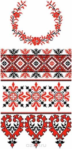 Набор для вышивания крестом "Каролинка", 37 x 150 см