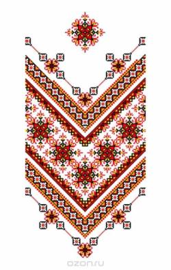 Набор для вышивания крестом "Каролинка", 37 x 150 см. кркн 2005