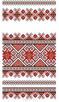 Набор для вышивания крестом "Каролинка", 37 x 150 см. кркн 2012