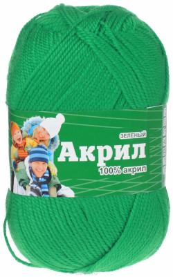 Пряжа Астра "Акрил", цвет: темно-зеленый, 300 м, 100 г, 3 шт