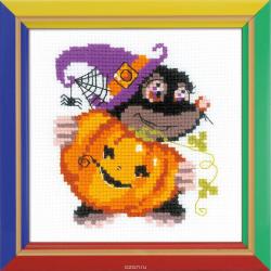 Набор для вышивания крестом Риолис "Happy Halloween", 15 х 15 см