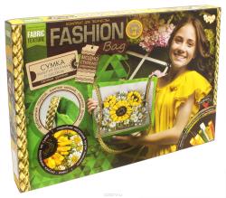 Danko Toys Набор для вышивания лентами Fashion Bag Подсолнухи