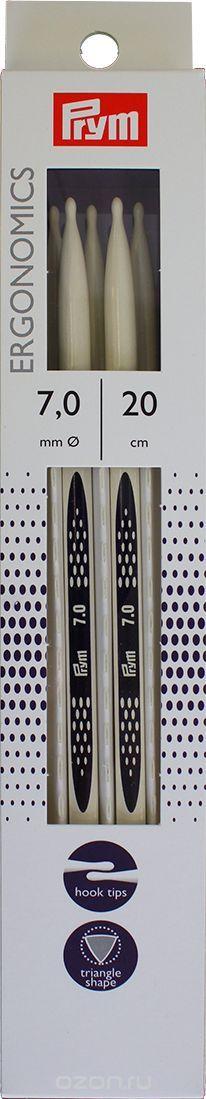 Спицы чулочные Prym "Ergonomics", диаметр 7 мм, длина 20 см, 5 шт. 194209
