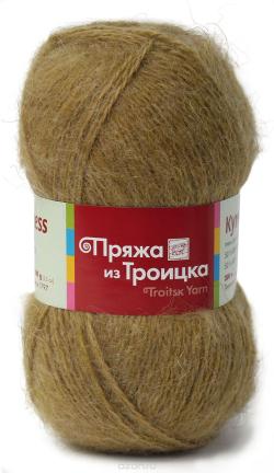 Пряжа для вязания Троицкая камвольная фабрика "Купчиха", цвет: темно-бежевый (0602), 300 м, 100 г, 10 шт