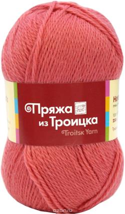 Пряжа для вязания Троицкая камвольная фабрика "Новозеландская", цвет: бегония (0453), 250 м, 100 г, 10 шт