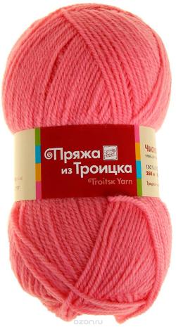 Пряжа для вязания Троицкая камвольная фабрика "Новозеландская", цвет: розовый (0160), 250 м, 100 г, 10 шт
