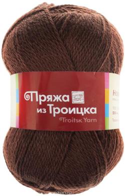 Пряжа для вязания Троицкая камвольная фабрика "Новозеландская", цвет: шоколадный (0412), 250 м, 100 г, 10 шт
