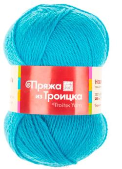 Пряжа для вязания Троицкая камвольная фабрика "Новозеландская", цвет: голубая бирюза (0474), 250 м, 100 г, 10 шт