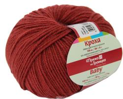 Пряжа для вязания Троицкая камвольная фабрика "Кроха", цвет: гранат (0982), 135 м, 50 г, 10 шт