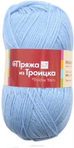 Пряжа для вязания Троицкая камвольная фабрика "Мелодия", цвет: воздушно-голубой (2820), 100 м, 100 г, 10 шт