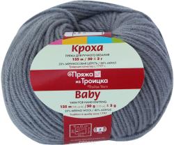 Пряжа для вязания Троицкая камвольная фабрика "Кроха", цвет: лилово-серый (0630), 135 м, 50 г, 10 шт
