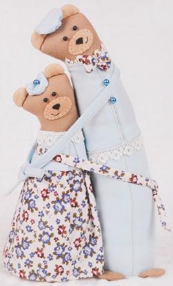 Набор для шитья Miadolla "Мишки-обнимашки". BR-0162