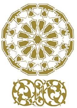 Трансфер универсальный "Круглая арабеска", цвет: золотой, 17 х 25 см CD-351