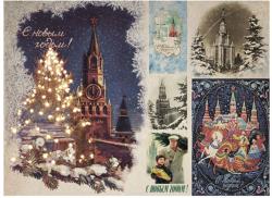 Рисовая бумага для декупажа Craft Premier "Зимний кремль", 28,2 см х 38,4 см