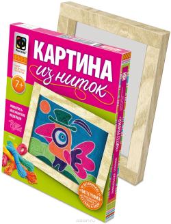 Фантазер Набор для создания картины из ниток Птица