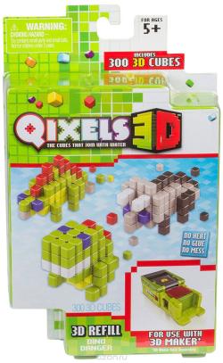Qixels Дополнительный набор для 3D принтера Dino Danger