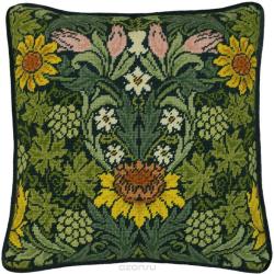 Набор для вышивания подушки Bothy Threads "Подсолнуxи", 35,5 x 35,5 см