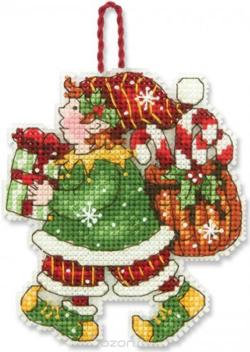 Набор для вышивания крестом Dimensions "Эльф", 8,2 х 9,5 см