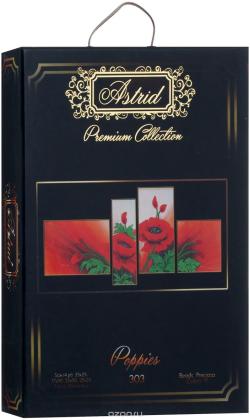 Набор для вышивания бисером Astrid "Полиптих. Маки"