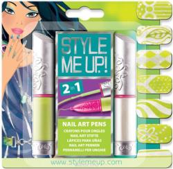 Style Me Up Набор для творчества Художественный маникюр 2 в 1 цвет зеленый белый