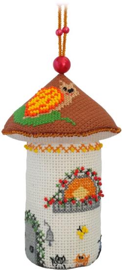 Набор для изготовления игрушки Zengana "Домик-Подберезовик", 13 х 8 см. М-049