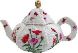Набор для изготовления игрушки Zengana "Чайничек. Маки", 8 х 14 см. М-058