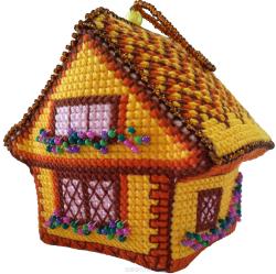 Набор для изготовления игрушки Zengana "Солнечный домик", 8 х 6 см. М-062